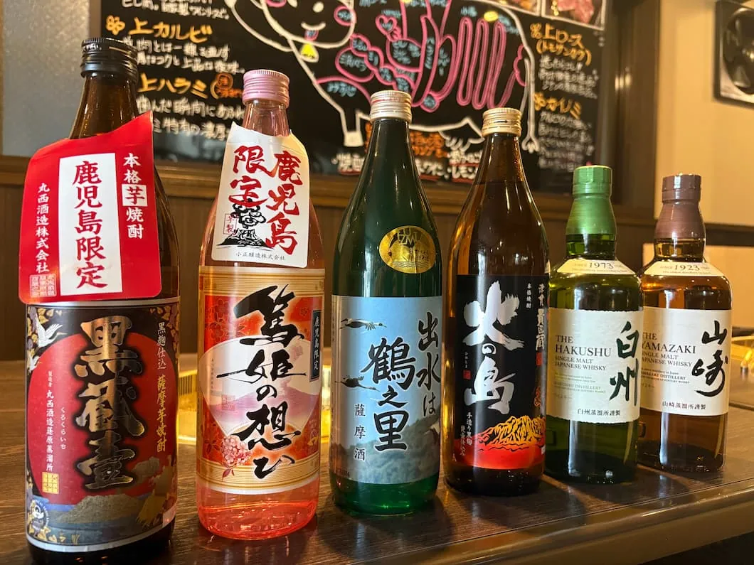 鹿児島で買い付けた焼酎